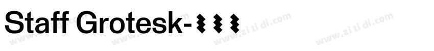 Staff Grotesk字体转换